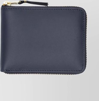 Comme Des Garçons zip around wallet gold hardware