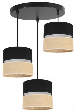 OEM L&aacute;mpara Colgante, L&aacute;mpara De Techo, Pantalla 20cm, Negra