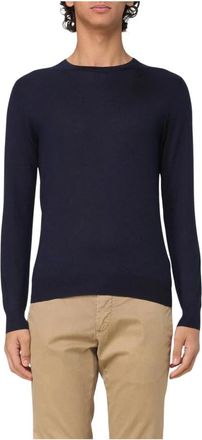 Fedeli Truien & Vesten, Heren, Blauw, XL, Trui met ronde hals