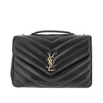 Saint Laurent Quilted nappa leather large Loulou bag Woman One Size
