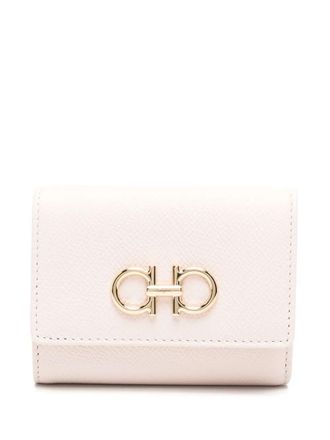 Ferragamo The Gancini Leather Trifold Wallet Accessories