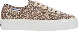 Superga Womens/Ladies 3740 Leggera Leopard Print Platform Trainers (Leopard/Avorio) - Dark Brown - Size UK 6.5