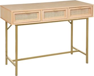 Atmosphera Atmosphera - Consola &laquo;rayo&raquo; - Rejilla De Mimbre - 3 Cajones Cr&eacute;ateur DInt&eacute;rieur