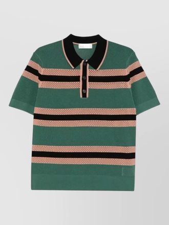 Dries Van Noten striped polo shirt