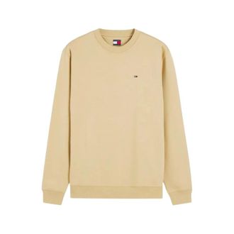 Tommy Jeans Regular Fit Crew Sweatshirt - Heren - Sweatshirts & Hoodies - Beige - Maat: XS Katoen
