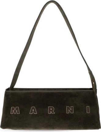 Marni Tassen, Dames, Groen, ONE Size, Leer, Museo Bag