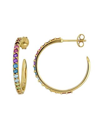Rina Limor Gold-Plated Silver 1.47 ct. tw. Gemstone Earrings