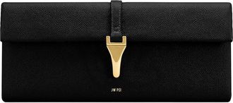 JW PEI Zaria Pebbled Faux Leather Clutch in Black at Nordstrom