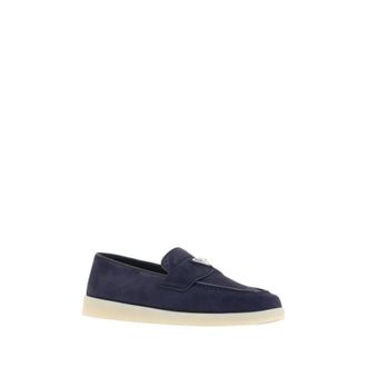 Prada Heren, Schoenen, Blauw, Maat: 46 EU Su&egrave;de