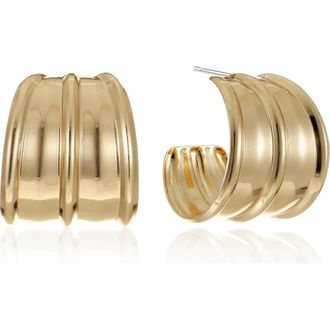 Ettika Fan Hoop Earrings in Gold at Nordstrom Rack