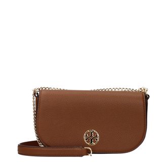 Tory Burch Brown Leather Crossbody Womens Bag
