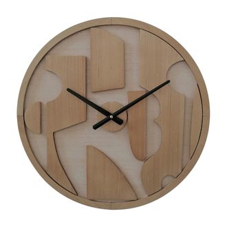 Mobili Rebecca Mobili Rebecca - Rebecca Mobili Reloj De Pared Redondo Marr&oacute;n Con Esfera Tallada