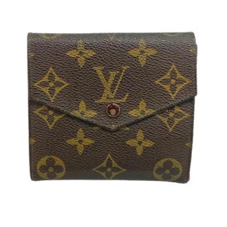 Louis Vuitton Pre-owned Vintage Canvas Tri-fold Portemonnee - Dames - Vintage Accessoires - Bruin - ONE Size - Vintage