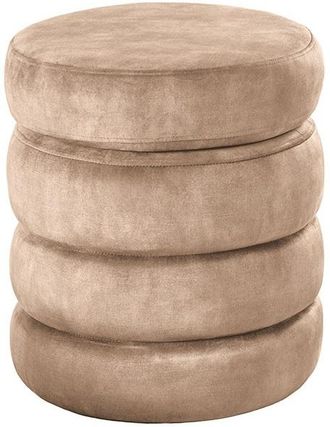 Global Interiors Design Sitzpouf Vogue mit Stauraum, Samt Champagner