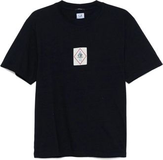 C.P. Company C.p. Company, Tops, Heren, Blauw, S, T-shirt met ronde hals