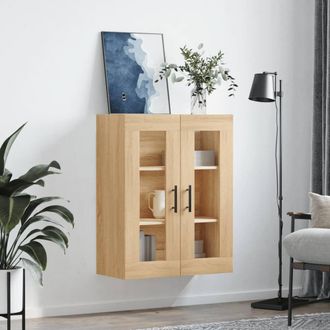 Berkfield Home Wall Mounted Cabinet Sonoma Oak 69.5x34x90 cm in Brown