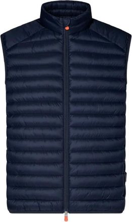 Save The Duck Blauw Gewatteerd Jasje - Heren - Bodywarmers - Blauw - 3XL - Nylon - Jassen