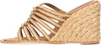 Paloma Barcel&oacute; Calie Wedge - Dames - Sleehakken - Bruin - 40 EU - Leer - Schoenen