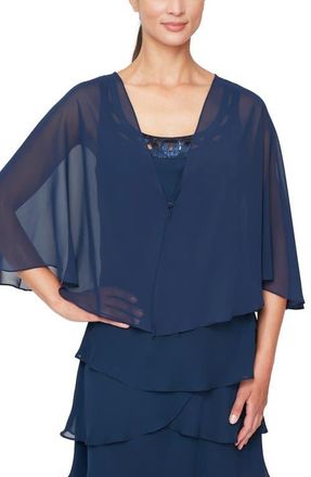 S.L. Fashions Multi Wear Shawl in Navy at Nordstrom, Size Small