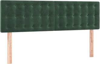 vidaXL Cabecero Con Led De Terciopelo Gris Oscuro 144x5x78/88 Cm Vidaxl