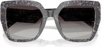 Dolce & Gabbana Dg 4538 Zonnebril - Dames - Zonnebrillen - Grijs - 54 MM - Accessoires