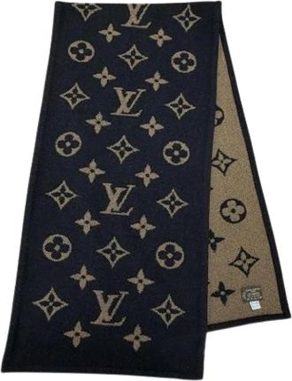 Louis Vuitton Pre-owned Deken - Dames - Vintage Accessoires - Zwart - ONE Size - Wol - Vintage