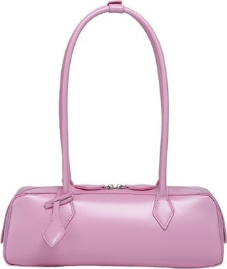 Generic Genuine Leather Bag Woman 2025 Korean Luxury Vintage Long Shoulder Handbags Ladies Underarm(Pink)
