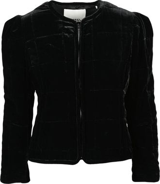 Isabel Marant Black Viscose-Blend Velvet Jacket