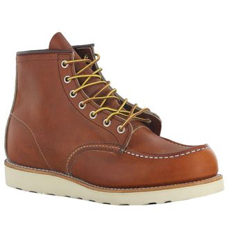 Red Wing Shoes Moc Lug 875 Leather Mens Ankle Boots - Brown - Size:UK 10.5