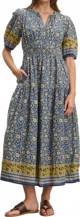 Velvet Natalia Maxi Dress In Blue