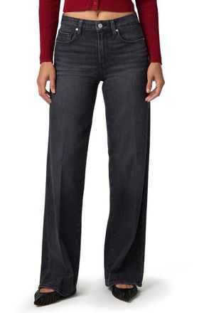 Paige Tatum Wide Leg Jeans in Ink Black at Nordstrom, Size 27