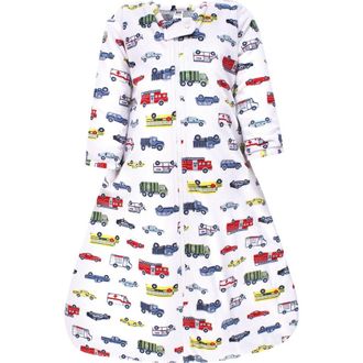 Hudson Baby Long-Sleeve Plush Faux Fur Sleeping Bag, Wearable Blanket in Going Places at Nordstrom