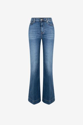 7 For All Mankind Jeans mit ausgestelltem Bein aus Baumwolle Modern Dojo Slim Illusion