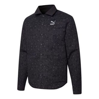 Puma Paisley Woven Reversible Shacke Shirt Black 534972-01
