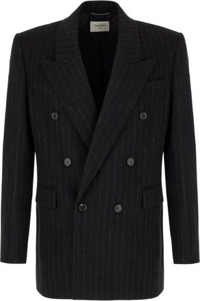 Saint Laurent Hombre, Chaquetas, Negro, Talla: L