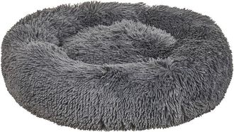 Beliani Pet Bed KULU Faux Fur Dark Grey