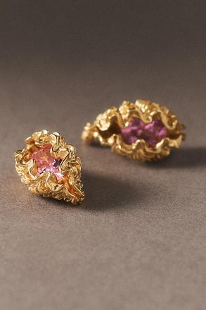 Oceanus Panopea Pink Coastal Earrings