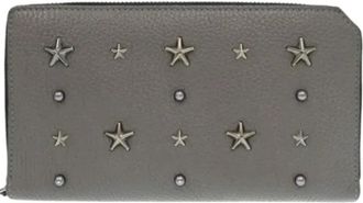 Jimmy Choo London Pre-owned Wallets, female, Gray, Size: ONE SIZE Pre-owned Leather wallets