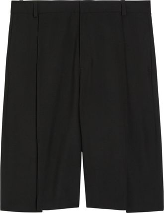 Casablanca Casablanca Pleated Wool Shorts - Black - 46 (IT46 / S)