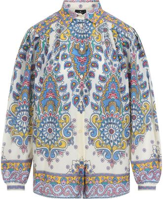 Etro Multicolor Cotton And Silk Blouse-Donna