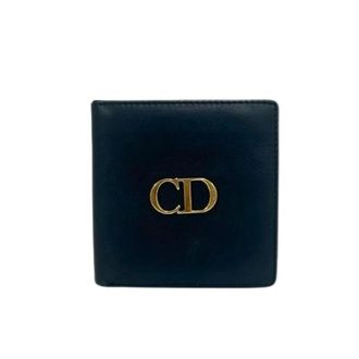 Dior Pre-owned Wallets, female, Blue, Size: ONE SIZE Pre-owned Leather Bifold Wallet