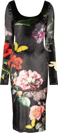 Alice & Olivia Delora midi dress - Black