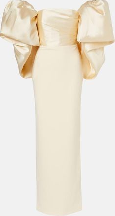 Solace London Vestido de fiesta Floris de sat&eacute;n y crep&eacute;