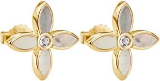 Murkani Floral Stud in Yellow Gold at Nordstrom