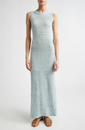 Eleventy Linen Blend Sleeveless Dress in Jade at Nordstrom, Size X-Small