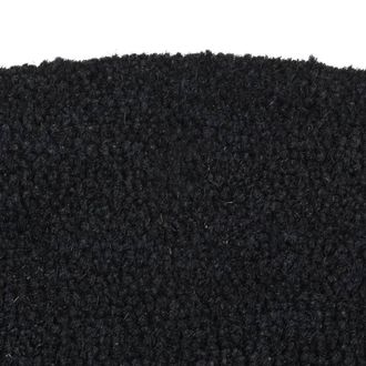 Berkfield Home Durable Door Mat Black Half Round 40x60 cm Tufted Coir
