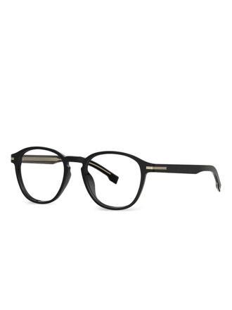 HUGO BOSS Bril met rond montuur - Zwart