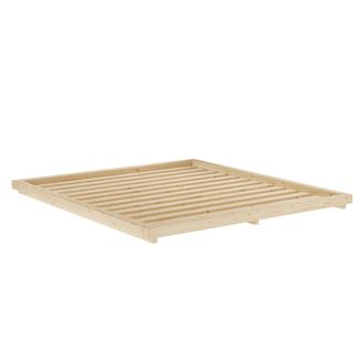 Karup Design Dock Bettgestell mit Lattenrost, 180 x 200 cm, Kiefer klar lackiert