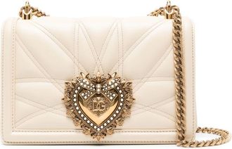 Dolce & Gabbana medium Devotion quilted shoulder bag - women - Lambskin - One Size - Neutrals