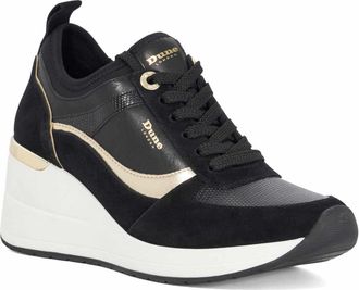 Dune London Ladies ELARAH Flatform Trainers Size UK 3 Black